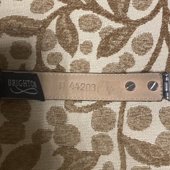 Brighton vintage black leather belt - Picture 5 of 5